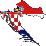 Croatian Flag Map